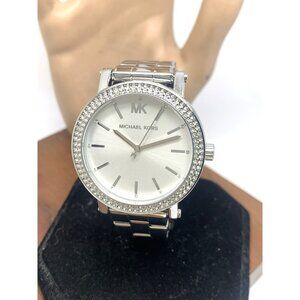 Michael Kors Women's Watch MK7347 Corey Quartz Gemmed Silver Stainless Steel